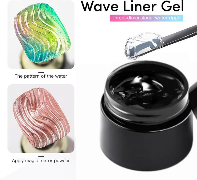 SJP 3D Wave Liner Gel Nagellack, 15 ml, Glänzend, Unisex - Bild 1