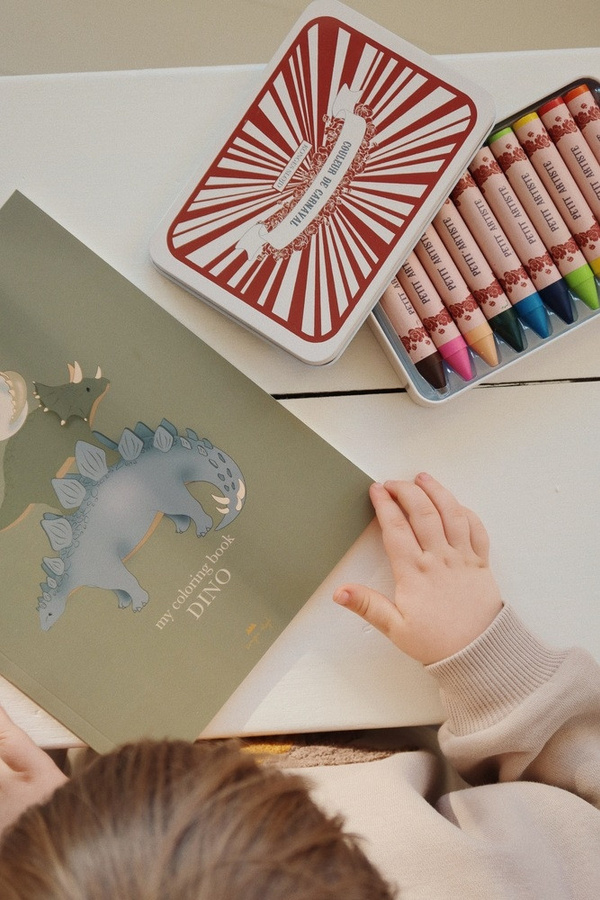 Konges Sløjd Malbuch mit Stiften, Dinosaurier, ab 3 Jahre - Bild 2