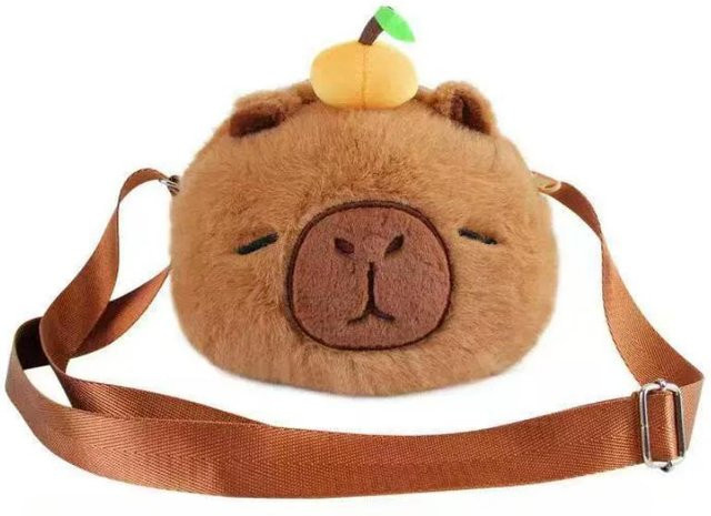 Linyi toy Plüsch-Capybara Umhängetasche, Stofftier, ab 14 Jahren - Bild 1