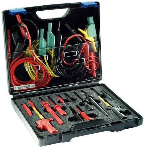 Hirschmann Test & Measurement PMS SKS Elektroinstallation Sicherheits-Abgreifklemmen-Set in Multicolor mit 4 mm und 2 mm Steckanschluss CAT III 1000 - Bild 1