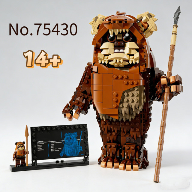 LEGO Star Wars UCS Wicket Ewok Dschungel-Krieger Sentinel, Baustein-Modell, 1.010 Teile, ab 14 Jahren - Bild 1