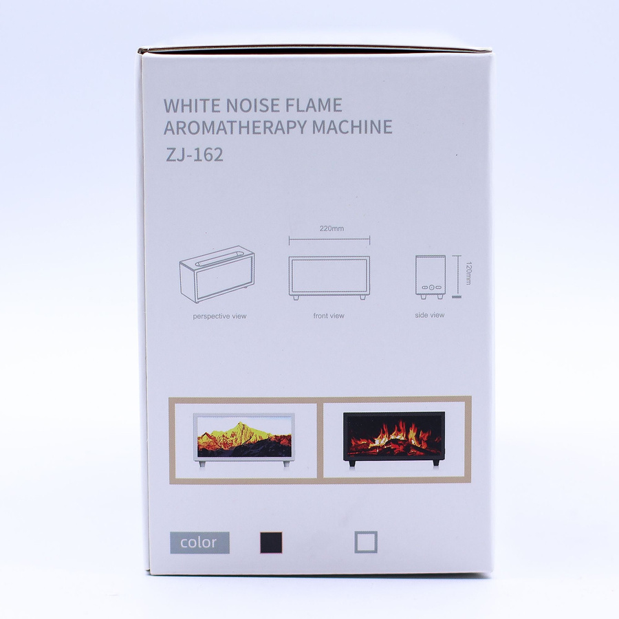 SHAMTAM Ultraschall-Diffusor mit Flammen-Effekt und Vogelgesang, USB-Betrieb, Schwarz - Bild 4