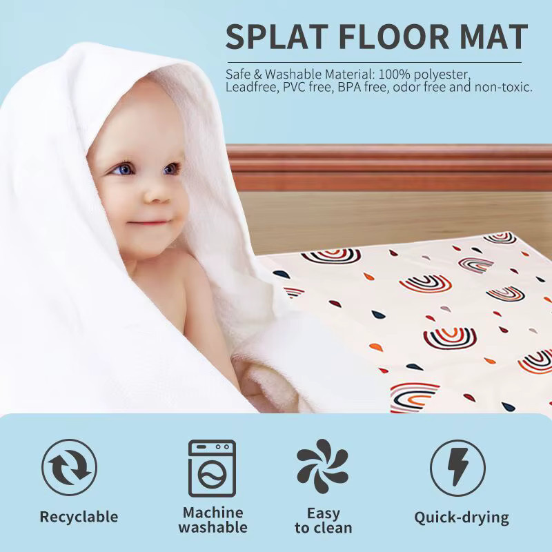HappyFlute Faltbare Baby-Spielmatte mit rutschfestem Design und weichem Boden als Krabbelteppich und Aktivitätsmatte - Bild 1