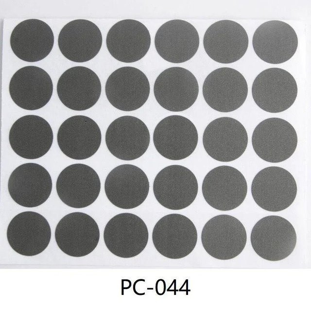54 Stück selbstklebende Möbel-Schraubenkappen aus PVC in Grau von Binchi Outdoor Product zur dekorativen Abdeckung von Holz, Schreibtisch und Schrank - Bild 1