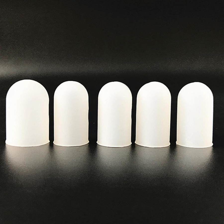 Houspace Silikon Finger Schutz Set aus 5 Teilen in Transparent für Daumen und Fingerspitzen zum Schutz beim Schneiden mit dem Messer - Bild 2