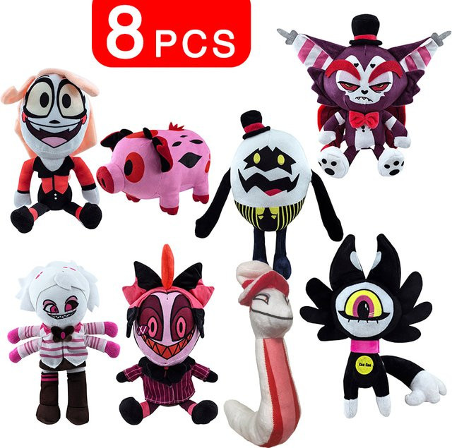 Bandai Hazbin Hotel Moxxie Milie Loonie, Plüsch-Boss-Puppe, 20-30cm - Bild 1