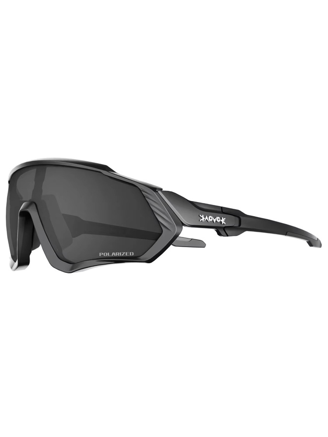 Kapvoe Sportsonnenbrille, Herren, Vollrand, Schwarz, Polarisiert - Bild 4