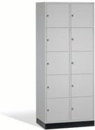 C+P Schließfachschrank Intro XL mit 10 Fächern, Farbe Lichtgrau, H x B x T: 195 x 82 x 60 cm - Bild 1