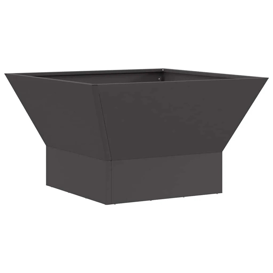 vidaXL Feuerstelle aus Stahl in Schwarz B/T/H: 60 x 60 x 35 cm - Bild 2