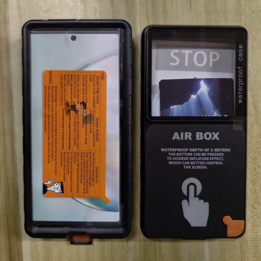 Shellbox Wasserdichte Handyhülle für 6,9 Zoll, IP68-zertifiziert, Staub- und Sturzfest, Farbe: Pink - Bild 3