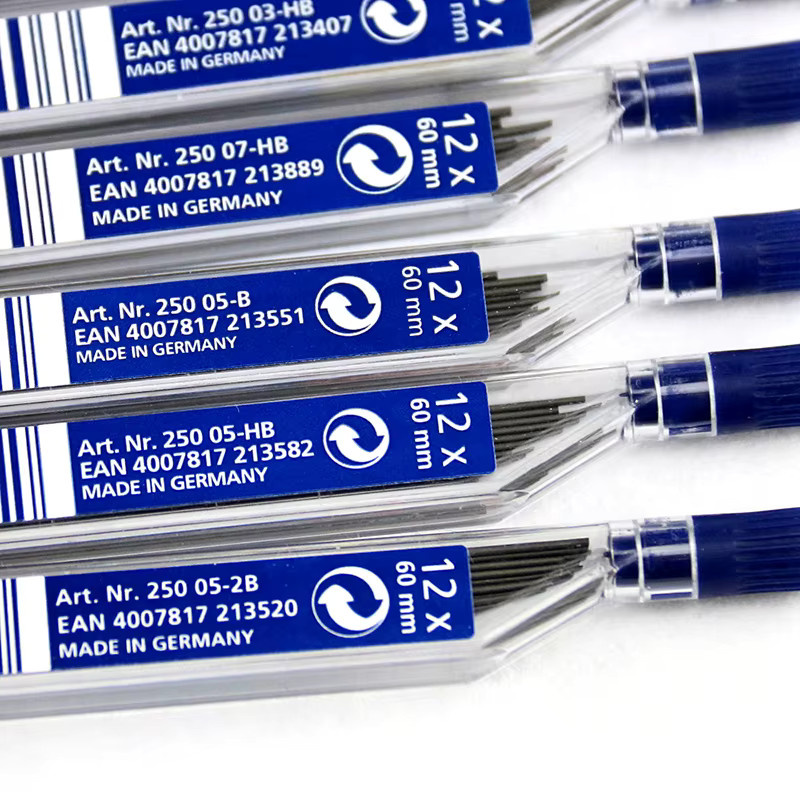 Staedtler Mars Micro Carbon Polymer Druckbleistiftminen HB Blau - Bild 3