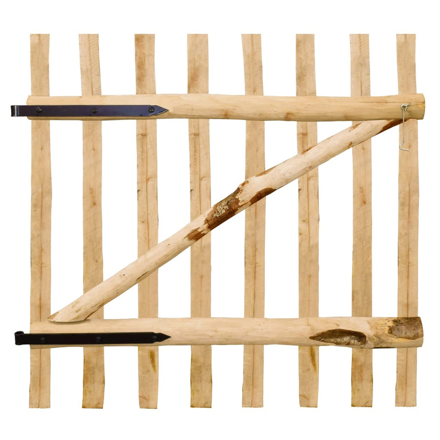 Vidaxl Doppel-Holztor in Haselnuss Braun, B/H: 100 x 100 cm - Bild 2