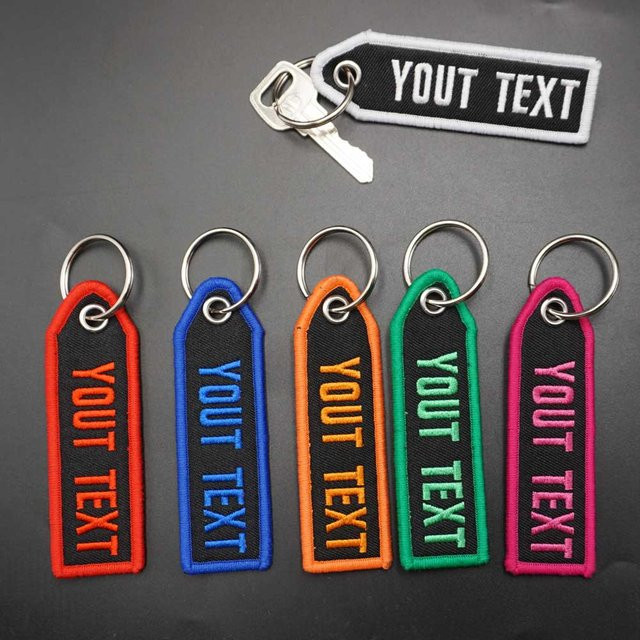 Personalisierter Farbschrift-Schlüsselanhänger, Unisex - Bild 1