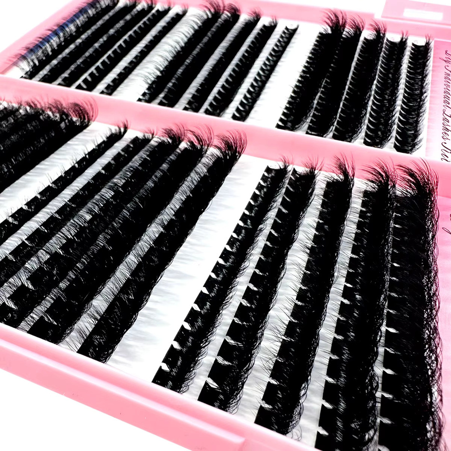 LYBCG Einzelwimpernverlängerungen Wispy Mix, 480 Stück, 4 in 1 - Bild 2