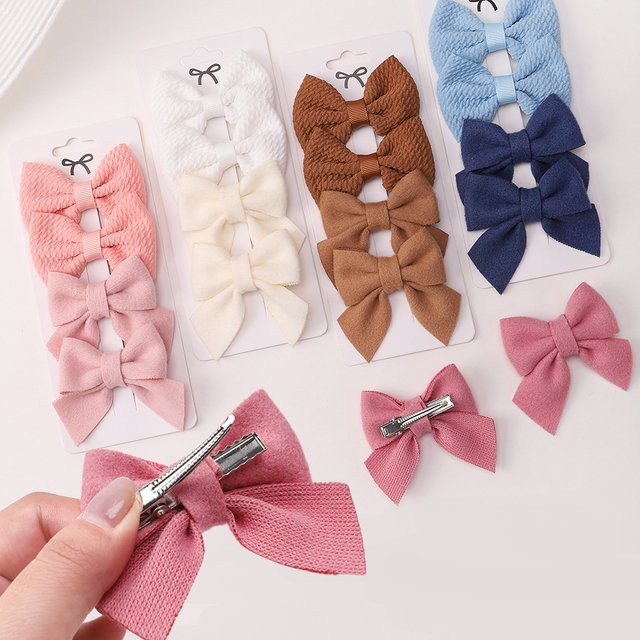 4-teiliges Set Haarschleifen-Clips, Kinder, Nylon - Bild 1