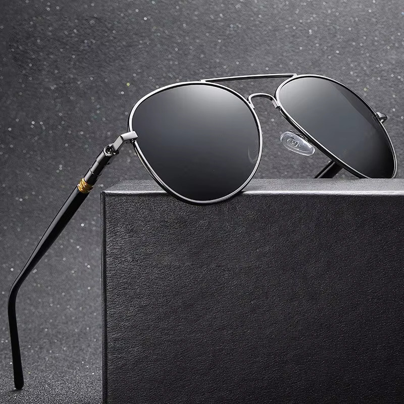 Aviator Sonnenbrille, Metall, Vollrand, Unisex - Bild 1