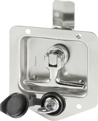 Rohde Klappgriff Edelstahl Silber poliert B/H/T: 12,5 x 2,05 x 1,2 cm - Bild 1