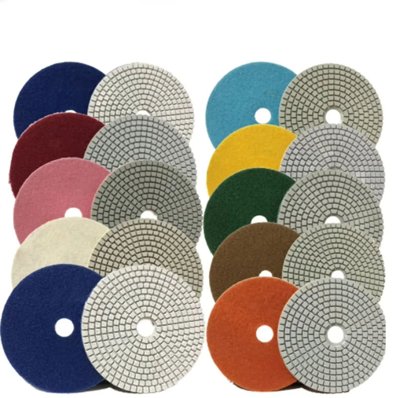 VIBRATITE Flexible Schleifpads 125 mm für Granit, Marmor und Beton in verschiedenen Körnungen, Mehrfarbig - Bild 3
