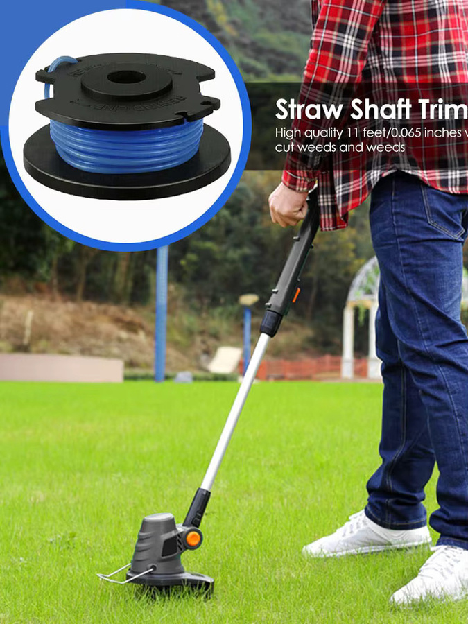 3er-Set Trimmerköpfe für Ryobi One+ AC14RL3A Rasentrimmer mit Faden und Spule für Gras und Unkraut - Bild 3