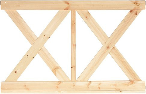 WOLFF Finnhaus Wandelement Kreta 8 aus Holz in Natur-Beige - Bild 1