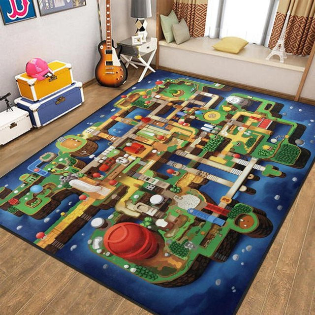 Puzzle-Bodenmatte mit Cartoon-Autobahnmotiv für Kinder von Polaris star, Mehrfarbig, B/H: 60 x 40 cm - Bild 1