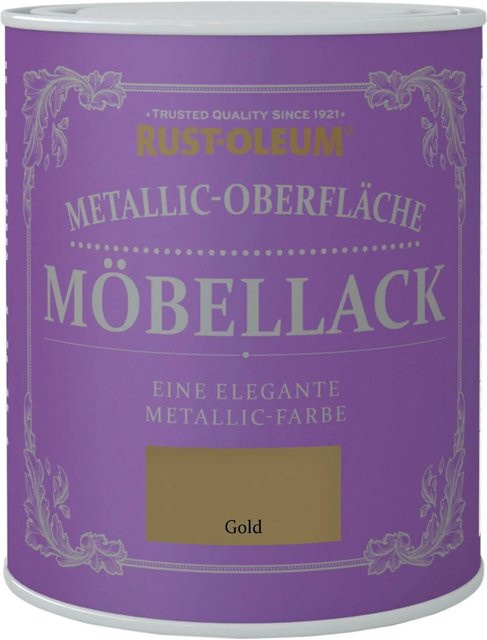 Rust-Oleum Möbellack Metallisch Gold Matt 0,75 l - Bild 1