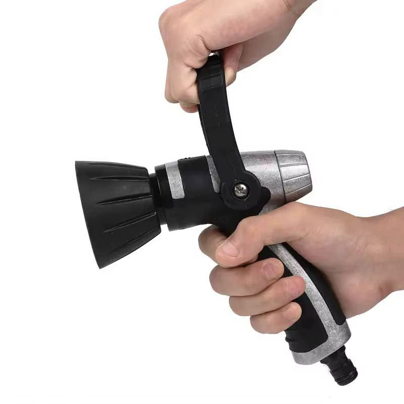 Einstellbare Hochdruck-Rotations-Wasserspritzpistole in Schwarz mit variabler Durchflussregelung für Garten und Auto - Bild 2
