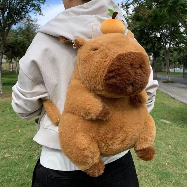 BC Pet Supplies Capybara Plüsch Rucksack, Plüsch Puppe, ab 3 Jahre - Bild 1