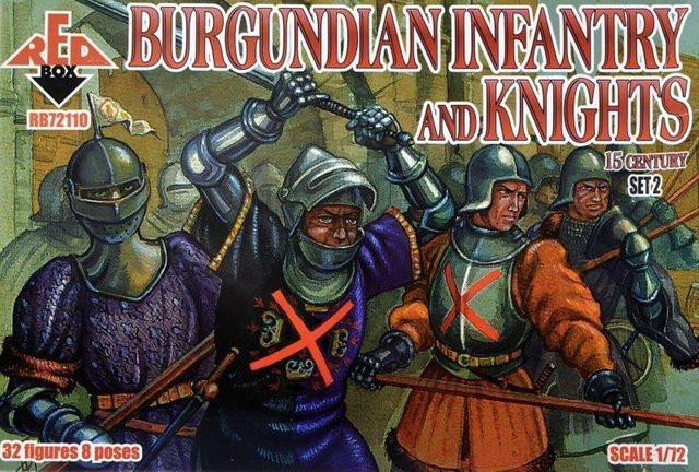 Red Box Burgundian infantry a.knights, 15th century, 2-teiliges Set - Bild 1