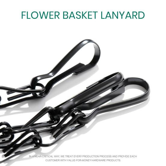 Tliyetper 4er Set Blumenkorb Aufhänger Doppel Haken aus Eisen in Silber für Blumentöpfe und Gartenbedarf - Bild 1