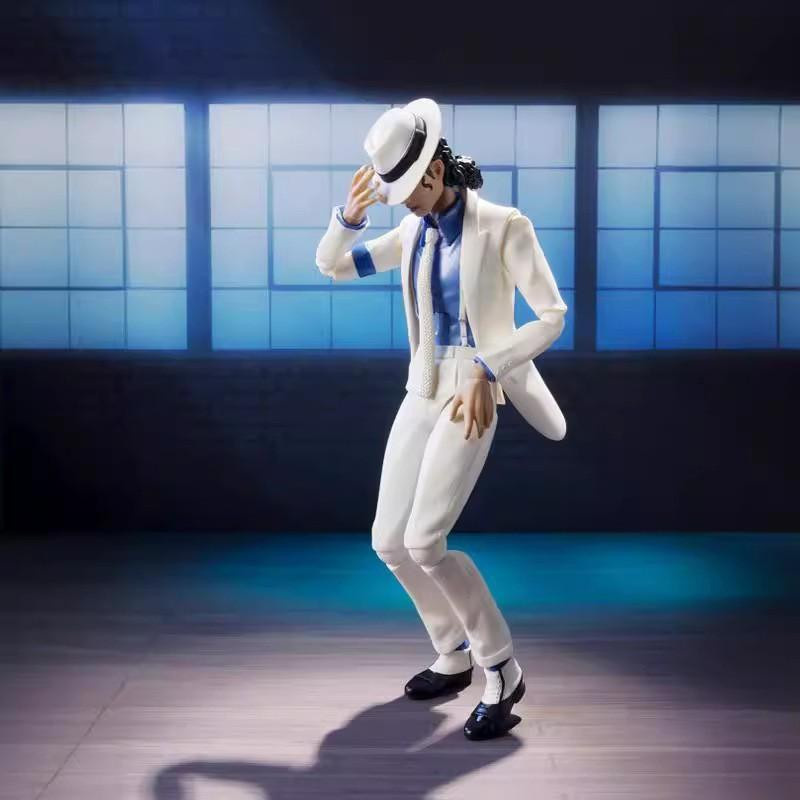 Michael Jackson Moonwalk Actionfigur, 14cm, Weiß, Rot, ab 14 Jahren - Bild 1