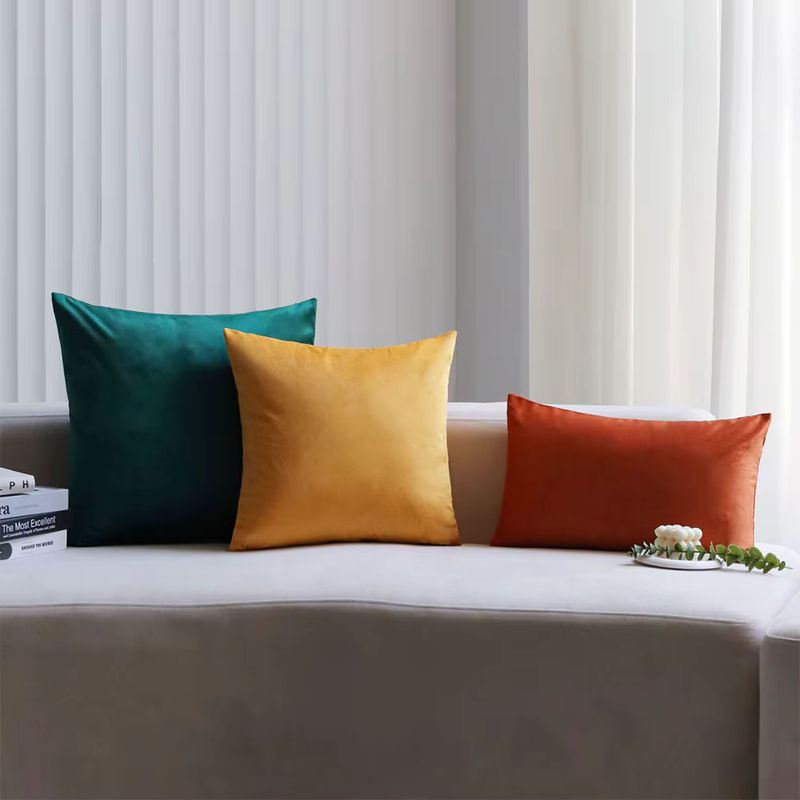 CANIRICA Samt-Kissenbezug in Orange, rechteckig, B/H: 30 x 30 cm - Bild 3