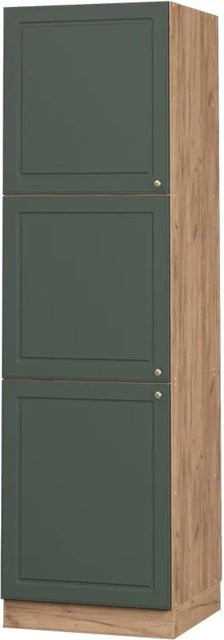 Vicco Herdumbauschrank Fame-Line Landhaus Eiche Grün-Gold B/T/H: 60 x 58 x 61,13 cm - Bild 2
