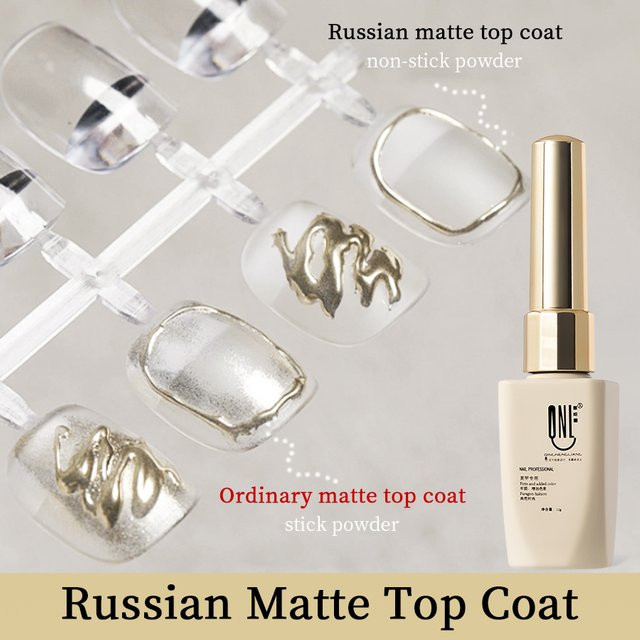 RS NAIL Mattierter Decklack, 12 g, Soak Off UV-LED-Gel - Bild 1