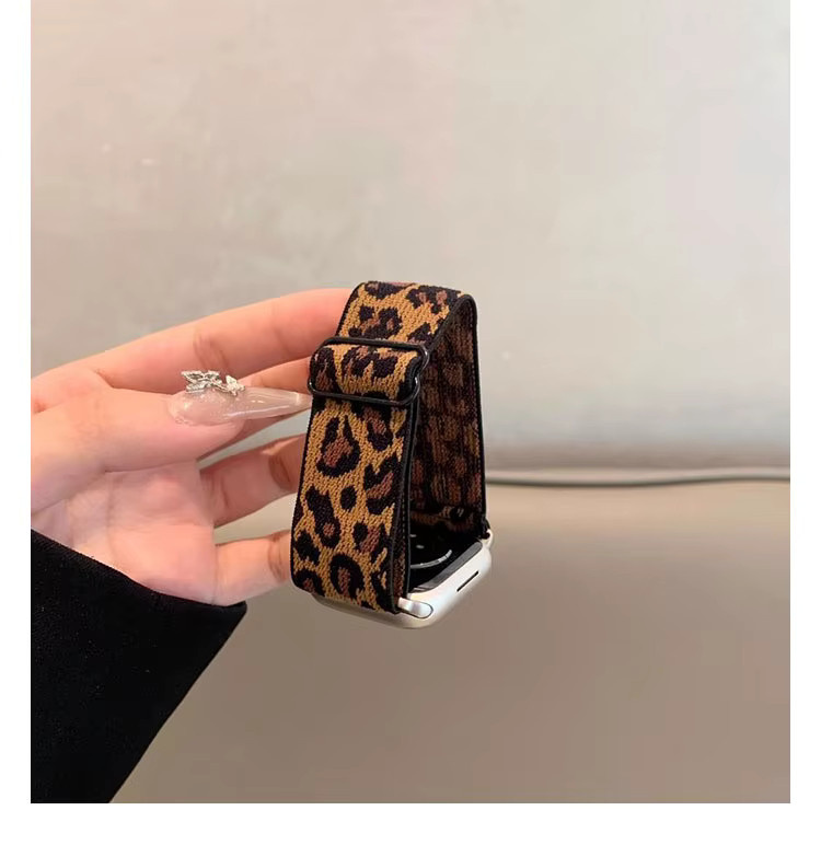 NEY Uhrenarmband Nylon, Leopardenmuster, Damen - Bild 4