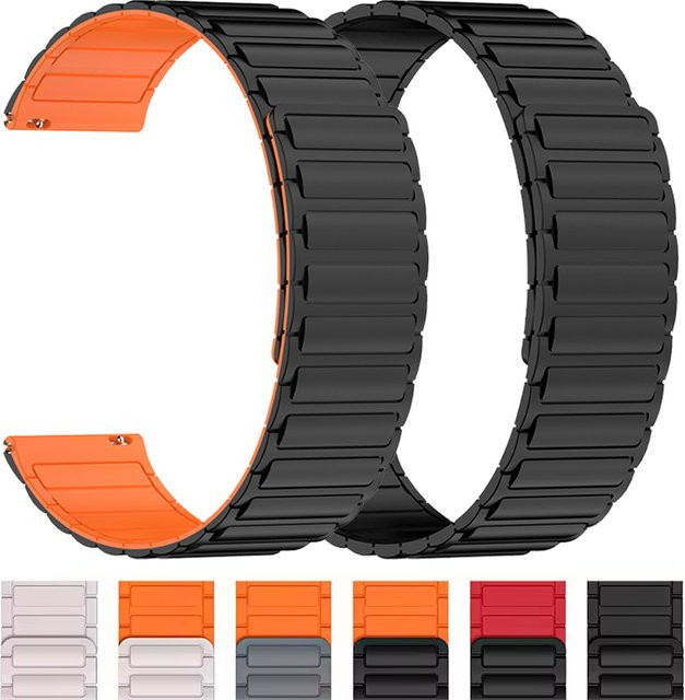 COROS Uhrenarmband Silikon, Magnetische Schleife, Schwarz - Bild 1