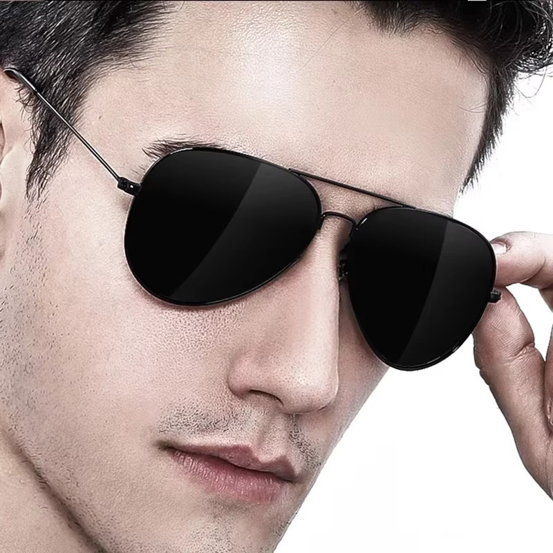 RUISIMO Sonnenbrille Aviator, Vollrand, Metall, Schwarz, Unisex, polarisiert - Bild 2
