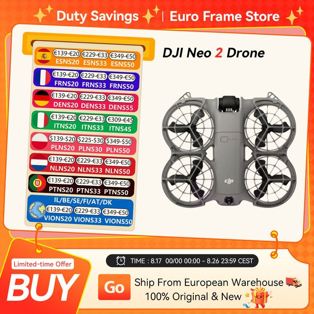 DJI Neo2 Drohne mit 4K Kamera und stabilisiertem Video in Grau, 151 g - Bild 1