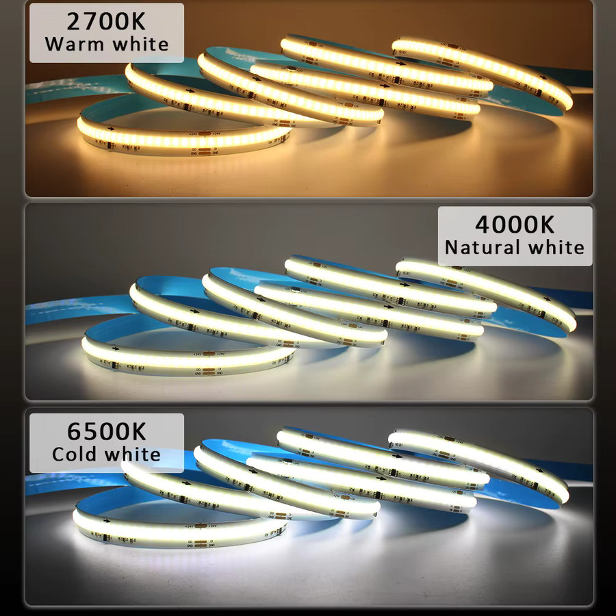WeeTisa WS2811 COB LED-Streifen RGBIC, DC 24 V, 360 LEDs/m, Weiß - Bild 3