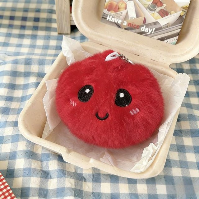 Plüsch-Schlüsselanhänger Baozi, 10 cm, Unisex - Bild 1