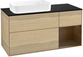 V&B Waschtischunterschrank Finion in Oak Veneer, Braun, B: 120 cm, T: 60 cm - Bild 1