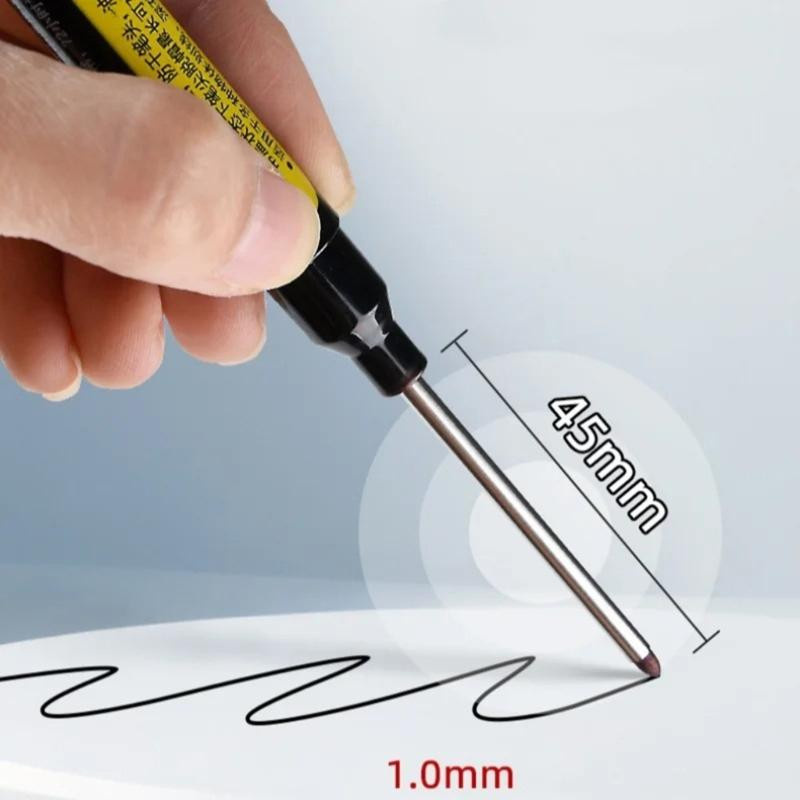 2 Stück Nachfüllbare Tiefloch-Markierstifte in Schwarz mit 15ml Nachfülltinte und 45mm langer Spitze für Holz, Keramikfliesen und Metall - Bild 5