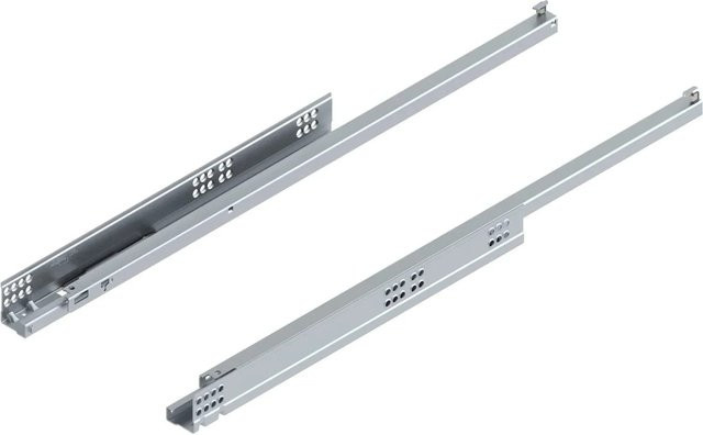 Blum Unterbodenführung Tandem Blumotion 550H Soft-Close aus verzinktem Stahl in Silber, Länge: 650 mm - Bild 1
