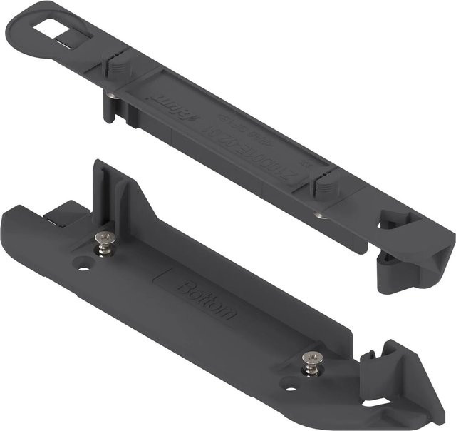 Blum Trägerprofilaufnahme Servo Drive für oben und unten aus Kunststoff in Tiefgrau - Bild 1