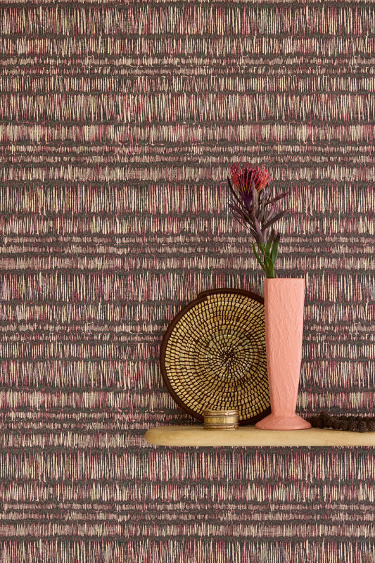 Eijffinger Tapete Solange 6 aus Vlies in Rot/Rosa mit horizontalen Streifen - Bild 2