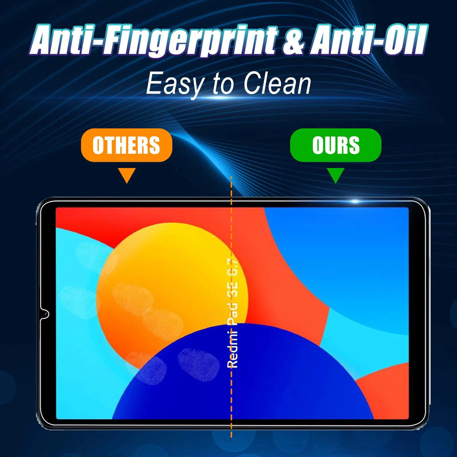 Xiaomi Displayschutzfolie aus gehärtetem Glas für Redmi Pad SE 4G 8,7 Zoll 2024, transparent, inklusive Rückfahrkamera-Schutz, Anti-Fall und Anti-Kratzer - Bild 5
