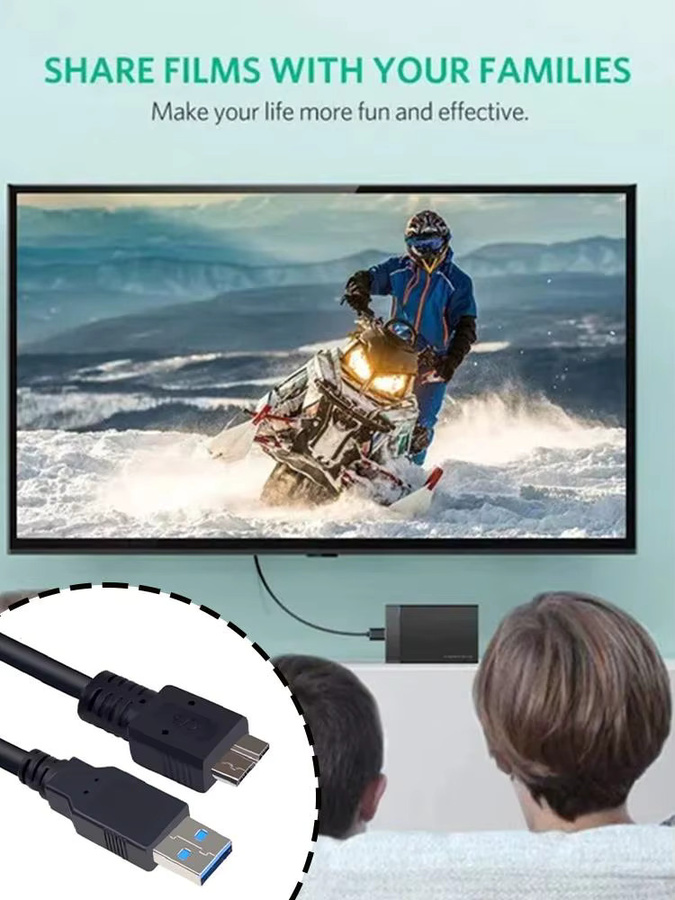 Western Digital USB 3.0 Micro B Datenkabel für externe Festplatten, Schwarz - Bild 7