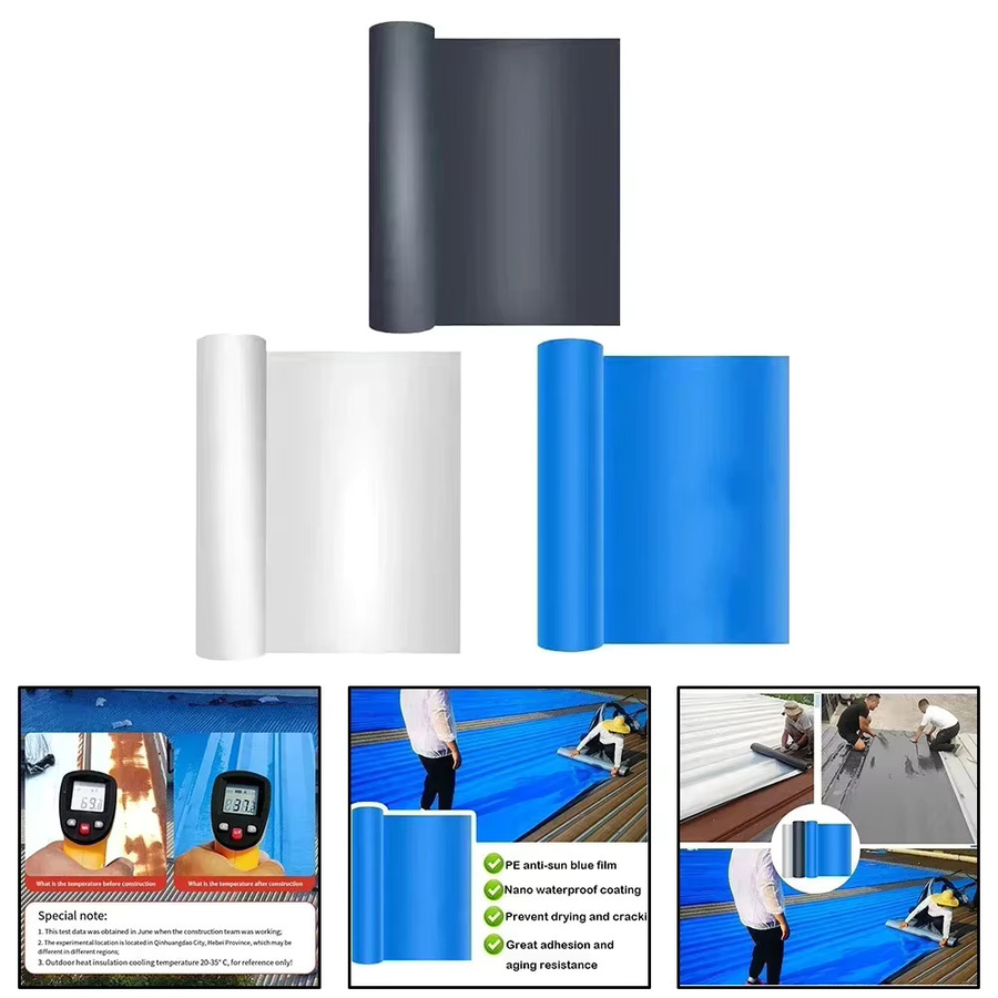 Wasserdichtes Reparatur-Klebeband zur Leckage-Abdichtung für Dach, Wand und Fliesen in Silber oder Blau - Bild 2