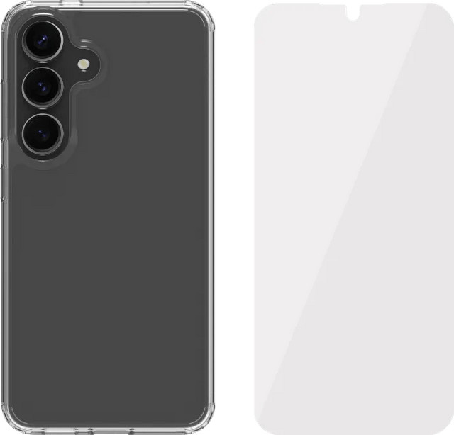 BlueBuilt Schutzhülle für Samsung Galaxy S25 Transparent inklusive Panzerglas - Bild 1