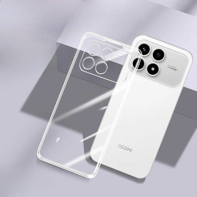 EUAGR Silikonhülle für Xiaomi POCO F8 Pro und F8 Ultra, Transparent, Soft TPU Schutzhülle - Bild 1
